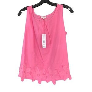 F16 FRANCES VALENTINE  Zennia Flower Hem Tank - Pink